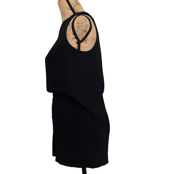EUC! Club Monaco Sleeveless Black Flirty Open Back Romper - Size 0 - Picture 6 of 12
